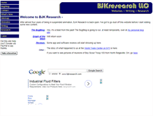 Tablet Screenshot of bjkresearch.com